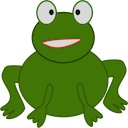 Icon of Appfrosch, showing a cartoony-ish illustration of a frog facing the observer